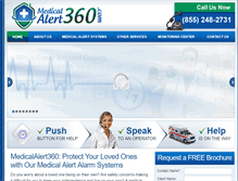 Tablet Screenshot of medicalalert360.com